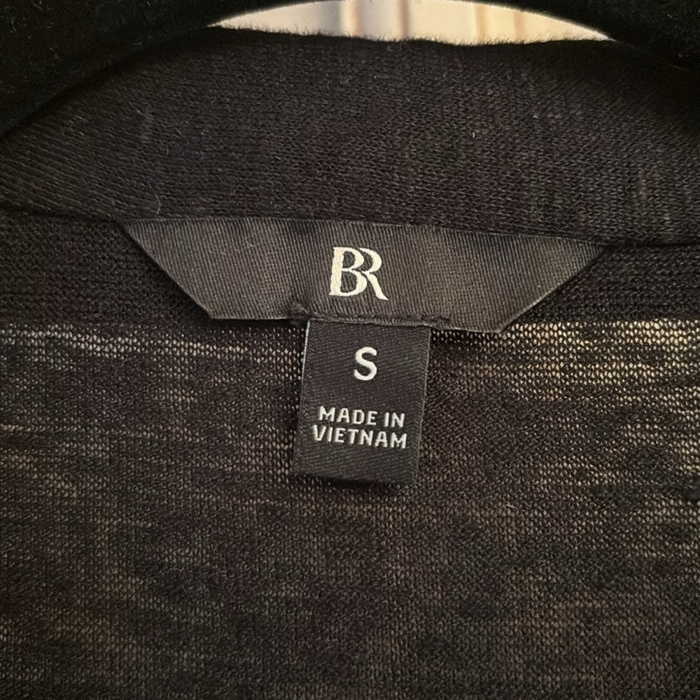 Banana Republic Black Linen Resort Shirt -Sz S - Picture 3 of 3